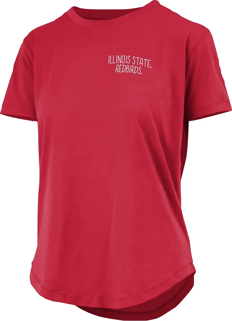 Three Square Women's Illinois State University Irvine Framed Football Graphic T-shirt
