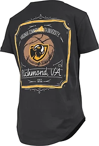 Three Square Women's Virginia Commonwealth University Irvine Framed Football Graphic T-shirt
