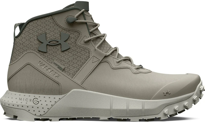 Under Armour Men's Micro G Valsetz Trek Mid Leather Waterproof Tactical Boots
