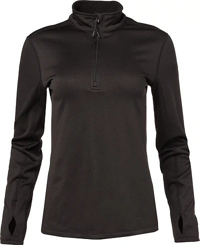 Magellan Outdoors Women’s Thermal Grid 1/4 Zip Baselayer Fleece Top