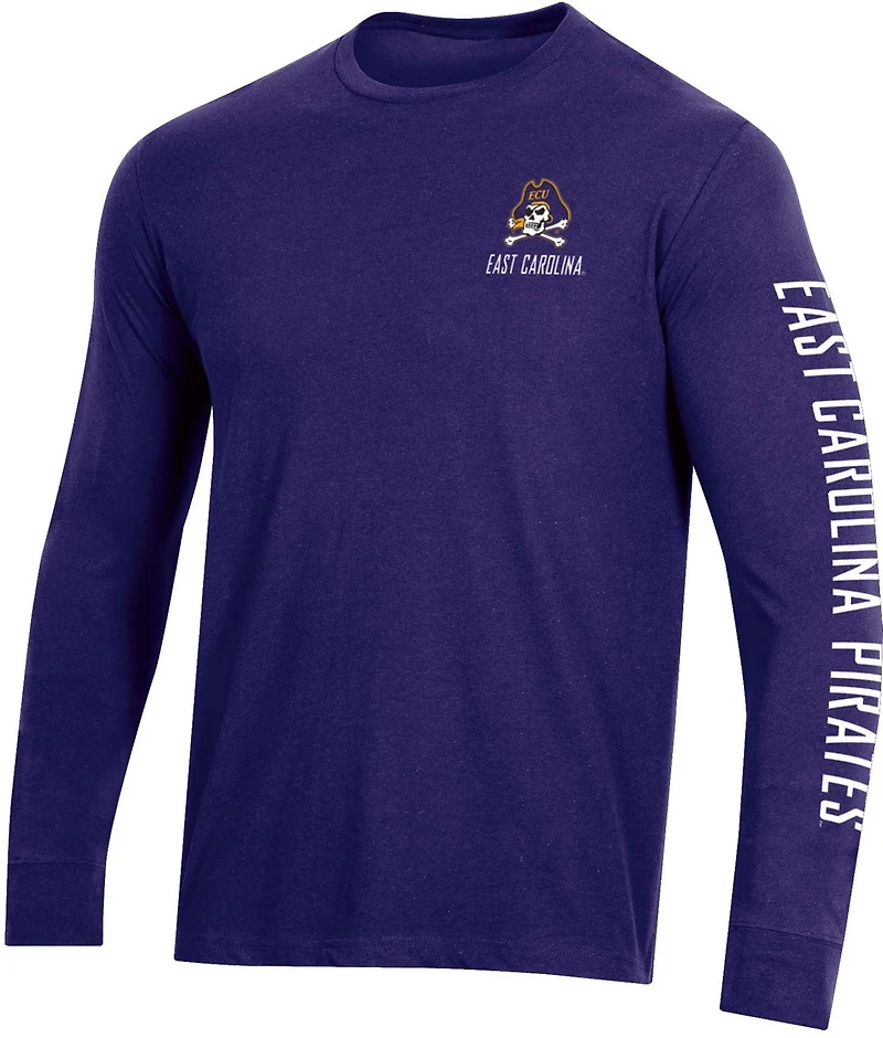 Champion Men's East Carolina University Team Mascot Long Sleeve T-shirt