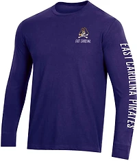 Champion Men's East Carolina University Team Mascot Long Sleeve T-shirt