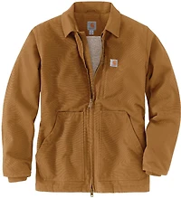 Carhartt Men's Loose Fit Washed Duck Sherpa-Lined Coat