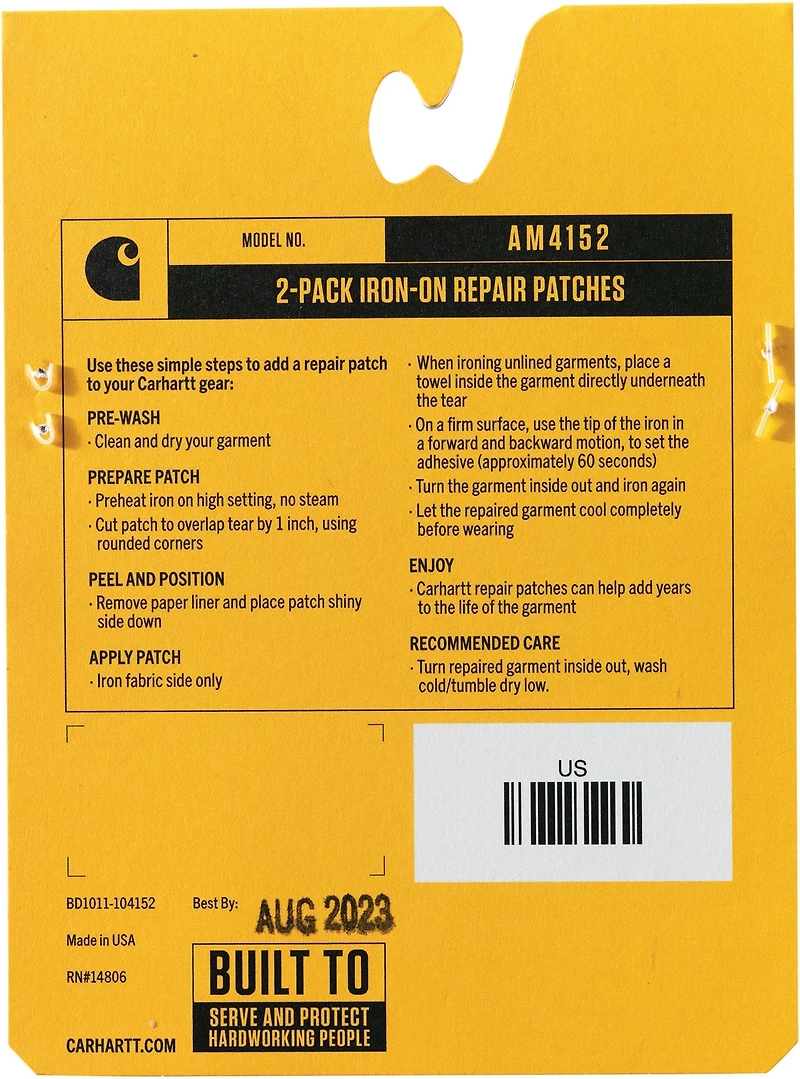 Carhartt Men's Iron-On Repair Patch