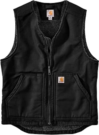 Carhartt Men's Relaxed Fit Washed Duck Sherpa-Lined Vest