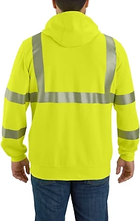 Carhartt Men's Flame Resistant High Visibility Loose Fit Midweight Force Class3 Fleece Sweatshirt