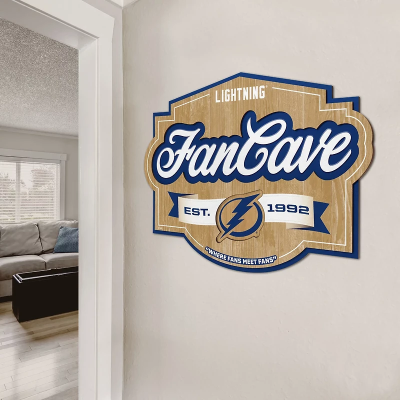 YouTheFan Tampa Bay Lightning Fan Cave Sign