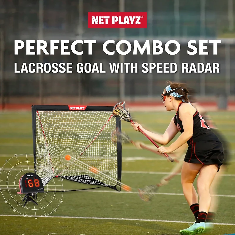 NetPlayz Lacrosse Goal N Radar Training Kit