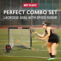NetPlayz Lacrosse Goal N Radar Training Kit