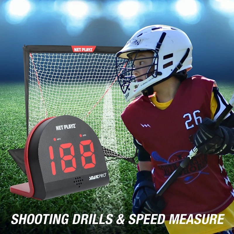 NetPlayz Lacrosse Goal N Radar Training Kit