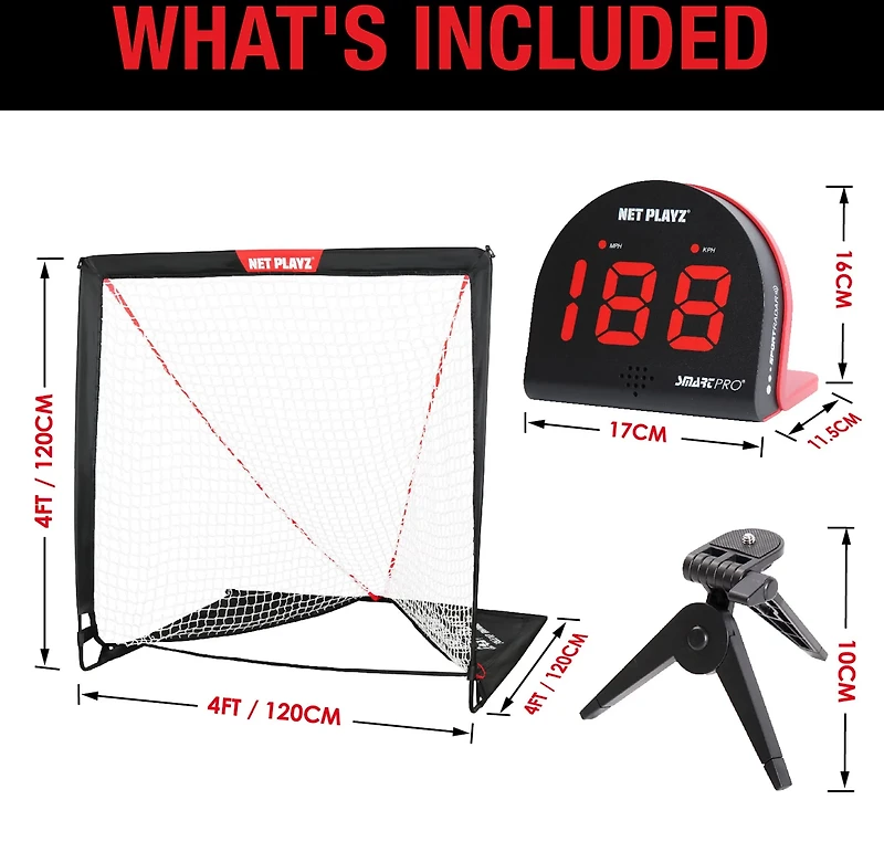 NetPlayz Lacrosse Goal N Radar Training Kit