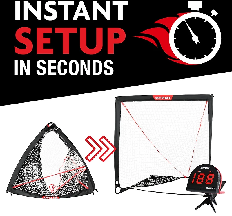 NetPlayz Lacrosse Goal N Radar Training Kit