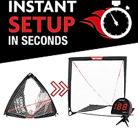 NetPlayz Lacrosse Goal N Radar Training Kit