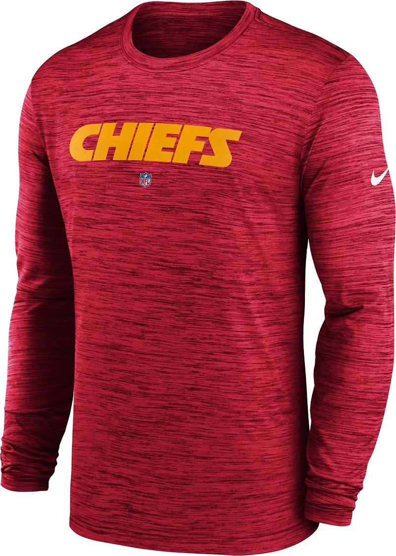 Nike Men's Kansas City Chiefs Team Velocity Long Sleeve Graphic T-shirt