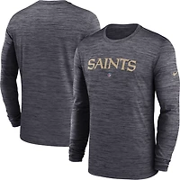 Nike Men's New Orleans Saints Team Velocity Long Sleeve Graphic T-shirt