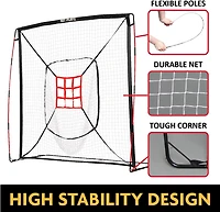 NetPlayz 7 ft x 7 ft Baseball Hitting/Pitching Net