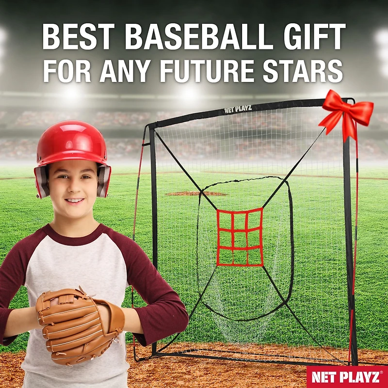 NetPlayz 7 ft x 7 ft Baseball Hitting/Pitching Net
