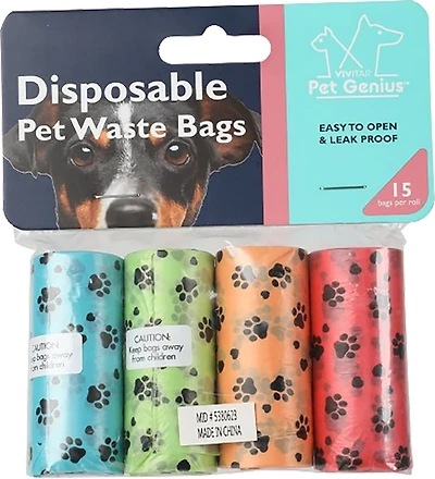 Vivitar Pet Genius Pet Waste Bags 4-Pack