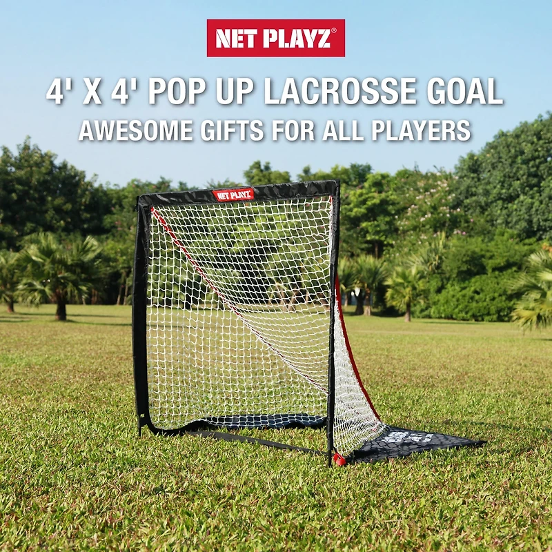 NetPlayz 4 ft x 4 ft Lacrosse Goal