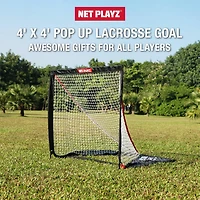 NetPlayz 4 ft x 4 ft Lacrosse Goal