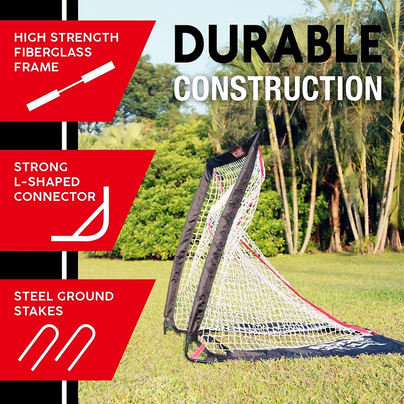 NetPlayz 4 ft x 4 ft Lacrosse Goal