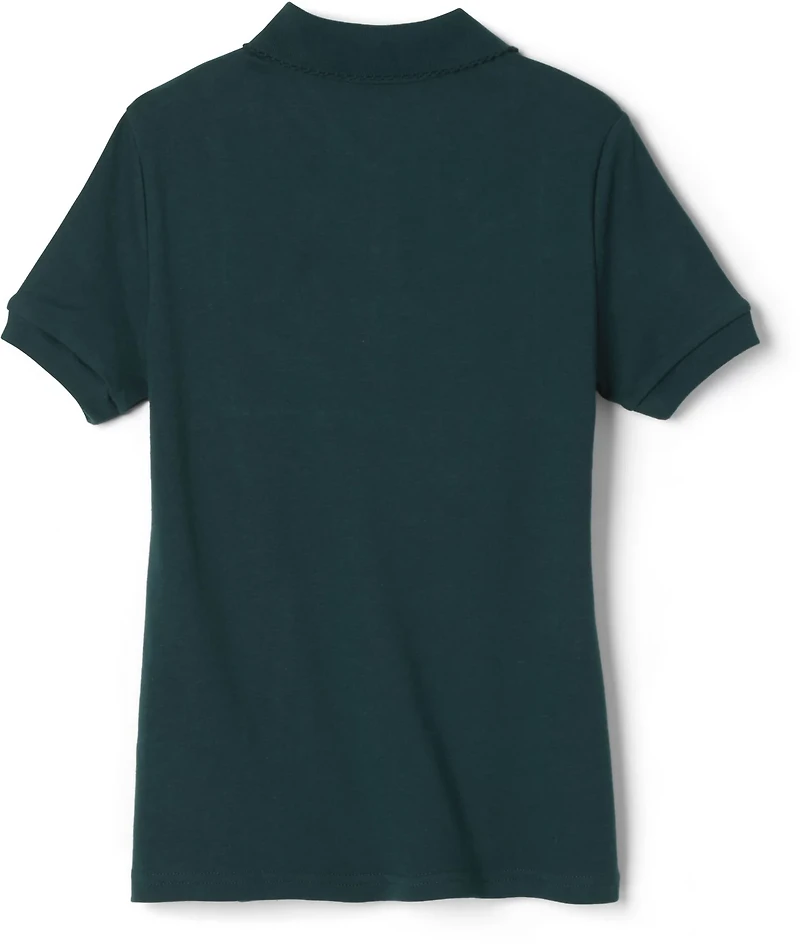 French Toast @School Girls' Picot Collar Interlock School Polo Shirt