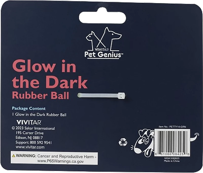 Vivitar Pet Genius Glow Ball Toy