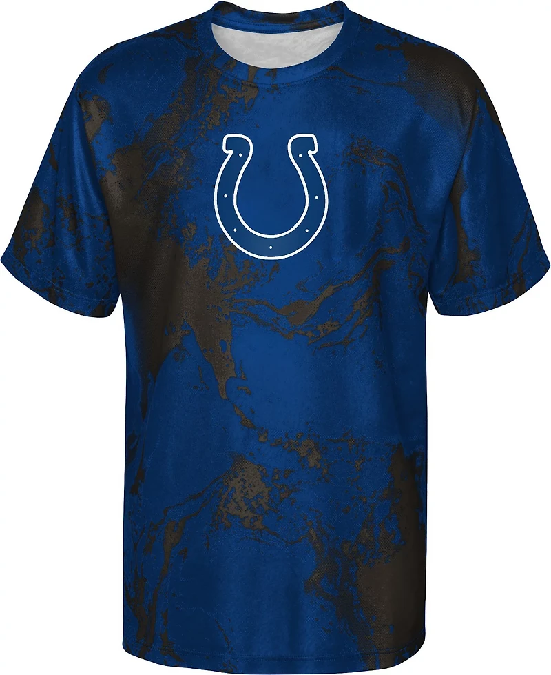 Outerstuff Boys' 8-20 Indianapolis Colts In the Mix Poly Dri-Tek Short Sleeve T-shirt