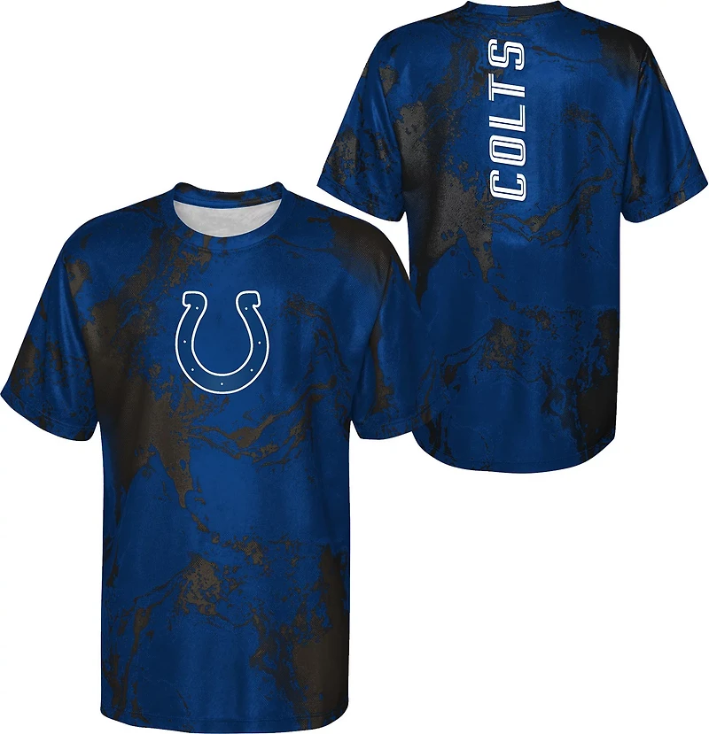 Outerstuff Boys' 8-20 Indianapolis Colts In the Mix Poly Dri-Tek Short Sleeve T-shirt