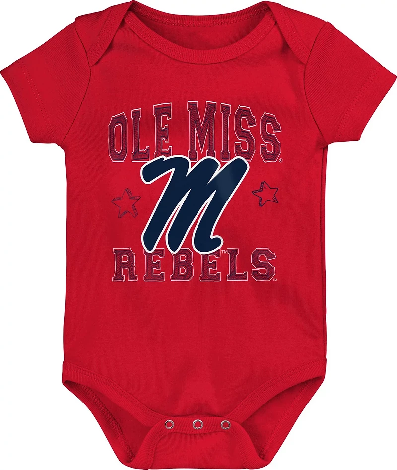 Outerstuff Infants' University of Mississippi Born to Be 3-Piece Creeper Set