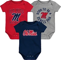 Outerstuff Infants' University of Mississippi Born to Be 3-Piece Creeper Set