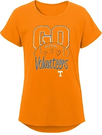 Outerstuff Girls' University of Tennessee Go Team T-shirt