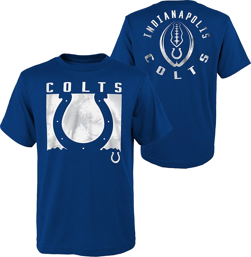 Outerstuff Boys' 8-20 Indianapolis Colts Liquid Camo Logo Short Sleeve T-shirt