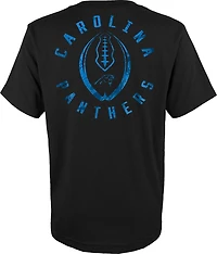 Outerstuff Boys' 8-20 Carolina Panthers Liquid Camo Logo Short Sleeve T-shirt