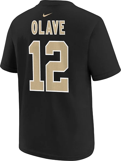 Nike Boys' New Orleans Saints Chris Olave #12  Fuse N&N T-shirt