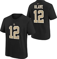 Nike Boys' New Orleans Saints Chris Olave #12  Fuse N&N T-shirt