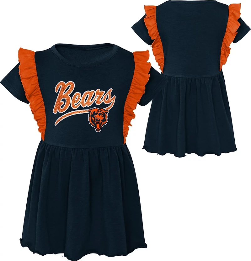 Outerstuff Girls' Chicago Bears Too Cute Short Sleeve Dress