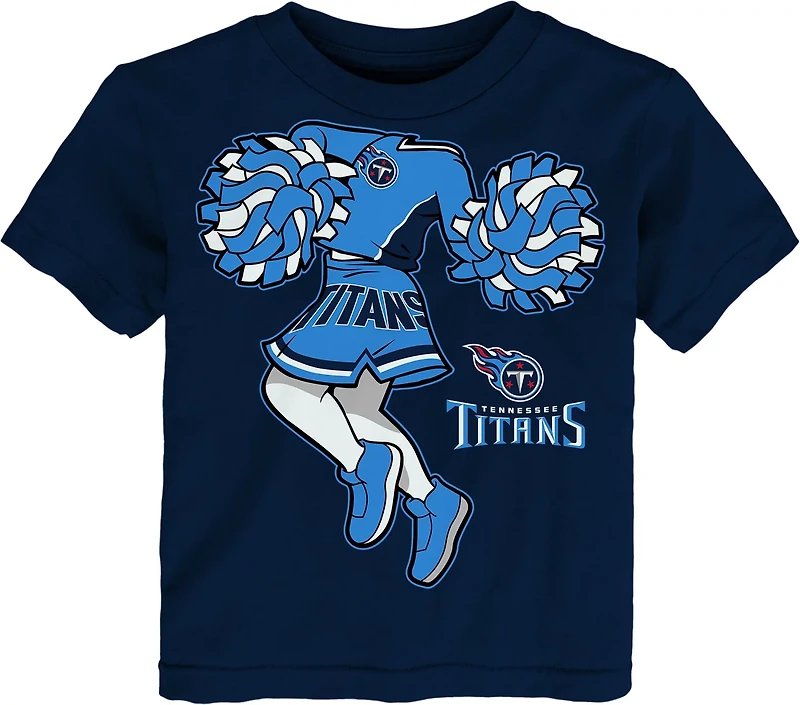 Outerstuff Toddlers’ Tennessee Titans Cheerleader Short Sleeve T-shirt
