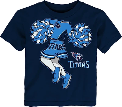 Outerstuff Toddlers’ Tennessee Titans Cheerleader Short Sleeve T-shirt