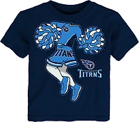 Outerstuff Toddlers’ Tennessee Titans Cheerleader Short Sleeve T-shirt