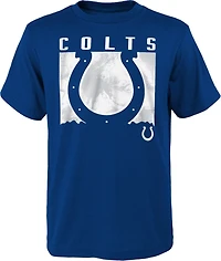 Outerstuff Boys' 8-20 Indianapolis Colts Liquid Camo Logo Short Sleeve T-shirt