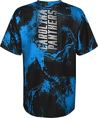 Outerstuff Boys' 8-20 Carolina Panthers the Mix Poly Dri-Tek Short Sleeve T-shirt