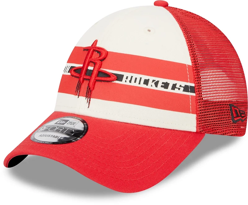 New Era Men’s Houston Rockets Stripes 9FORTY Cap