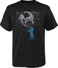 Outerstuff Boys' 8-20 Carolina Panthers Helmets High Short Sleeve T-shirt