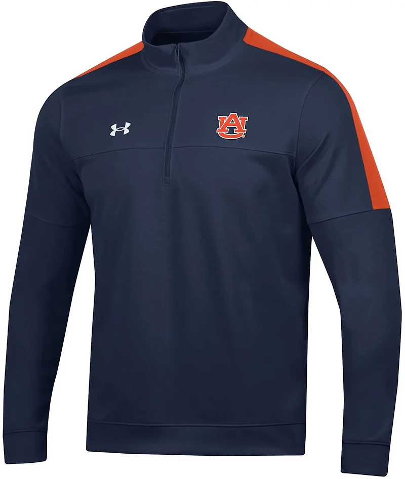 Under Armour Men's Auburn University Sideline Midlayer 1/.2 Zip Top