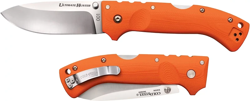 Cold Steel Ultimate Hunter Orange Handle Folding Knife