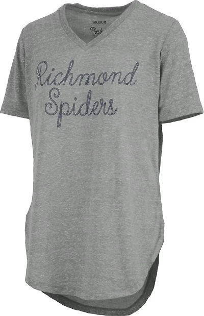 Three Square Women's Richmond University Knobi Stardust Chain Puff V-neck T-shirt