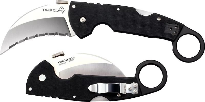 Cold Steel Tiger Claw Serrated Edge Folding Knife