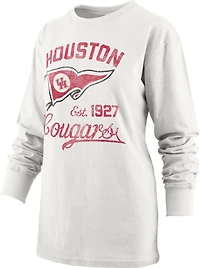 Three Square University of Houston Pine Top Old Standard Long Sleeve Graphic T-shirt