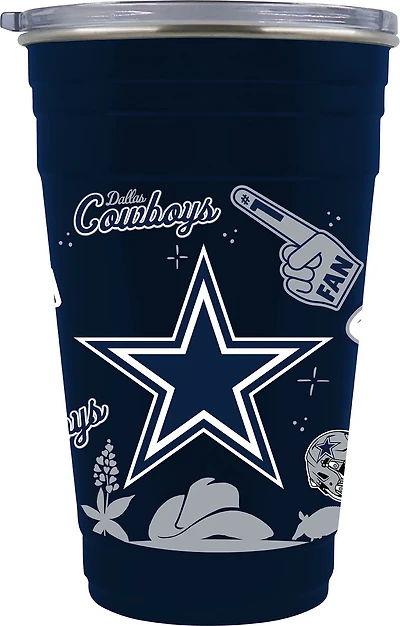 Great American Products Dallas Cowboys 22 oz Team Color Tailgater Travel Tumbler